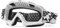 KINGBIKE Motocross Brille Mtb Brille Dirt Bike ATV Crossbrille goggle Sicherheit Tactical Riding Motorradbrillen für Herren Damen Jugend Fit ÜBer Brille (weiß-transparent, Erwachsene)