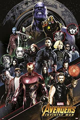 empireposter Avengers - Infinity War - Poster Druck Plakat - Größe 61x91,5 cm