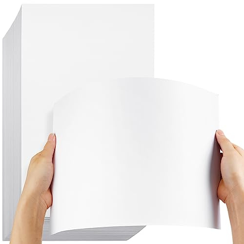 Fainne 200 Sheets 8.5 x 14 Heavyweight Blank Cover Card Stock 250gsm 90lb Cover Thick Card Stock Legal Size Printable Cardstock Paper for Arts Crafts Brochures Menus Posters (White)