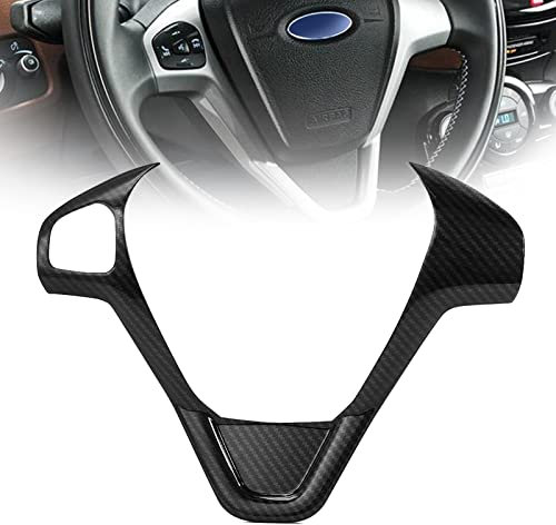NOZADO 1 x Auto-Reparatur-Zubehör, Auto-Lenkradabdeckungen, Zierleisten-Aufkleber, passend für Ford Fiesta MK7 2009–2017 Ecosport 2012–2017, Pailletten-Dekorrahmen, Autozubehör (Größe: B Typ