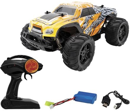 Silverlit - 4SPEED - Schnelles ferngesteuertes MONSTER WARRIOR-Auto - Maßstab 1:12 (40 cm) - Aggressives RC-Fahrzeug - Geländereifen - Höchstgeschwindigkeit 20 km/h - Für Kinder ab 8 Jahren - 20648