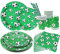 Aitsite Juego de 100 platos para fiesta de fútbol verde, platos de fiesta de cumpleaños para 20 invitados, vajilla de fútbol para cumpleaños, decoración para fiestas de cumpleaños