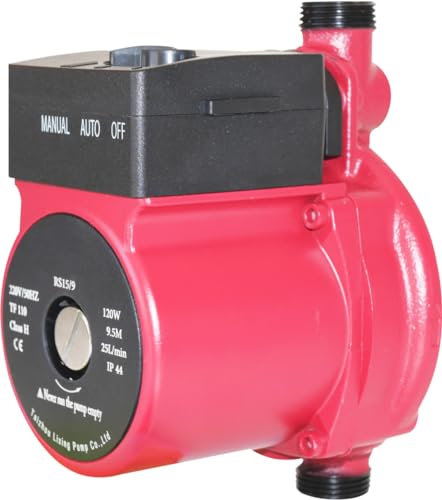 DENKER Bomba de Agua Circulacion de Agua 100w 1800L/H Domestico Presurización Doméstica Electrobomba Red Hidráulica Grupo de Presión Recirculación de Agua Bomba Presurizadora Duchas Baños Cocina