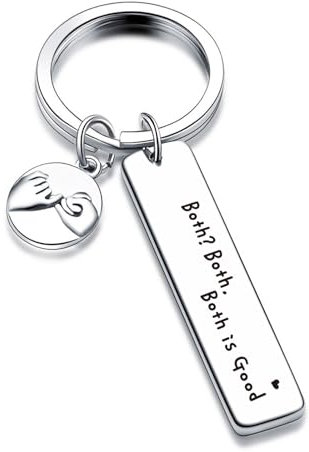 V.nisy Schlüsselanhänger mit Gay-Pride-Parades-Motiv, Bisexueller Stolz, Geschenk, LGBTQ-Schlüsselanhänger, Paar, Schmuck für Sie und Ihn, Bisexueller Schlüsselanhänger, Standard