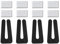 PATIKIL Kit di Bilanciamento per Pale Ventilatore a Soffitto, 4 Set Include 4pz Clip Bilanciamento in Plastica e 8pz Metallo Autoadesivo 5G Pesi per Ventilatore a Soffitto, Bianco Nero