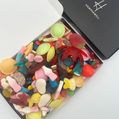Ultimate Pick & Mix Letterbox Gift Hamper With Jelly Sweets, Fizzy Sweets, Chewy Sweets, Safari Sweets, Blue Sweets, Red Sweets, Pink Sweets, Liquorice and More - Standard