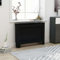 Rantry Radiator Cover Black 112x19x81 cm MDF, Radiator Cover Grill Shelf Cabinet, Heater Covers Modern Radiators Shelf, Hallway Decorative for Living Room 1399 Heating Radiator Accessories