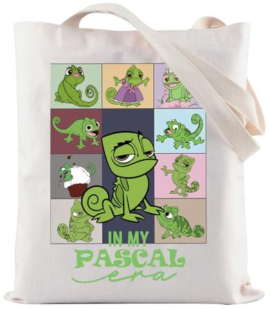 Tangled Pascal Tote Bag - Wiederverwendbare Einkaufstasche, Rapunzel Princess Charakter Umhängetasche, 40*35cm