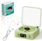 Waves Giradischi Vintage Con Altoparlante Bluetooth, Lettore di Registri in Vinile Retro 2024 (Verde)