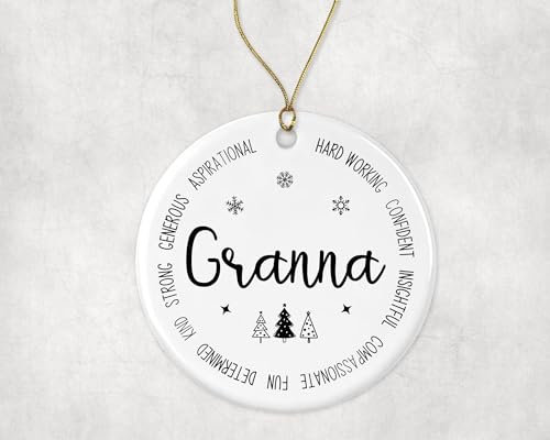 Weihnachtsbaumschmuck Oma Beste Oma Aller Zeiten Oma Von Unserem Sohn, Neue Oma Erste Für Oma Weihnachtsanhänger Andenken Christbaumschmuck Anhänger Ideal Weihnachtsschmuck Für Holiday Party