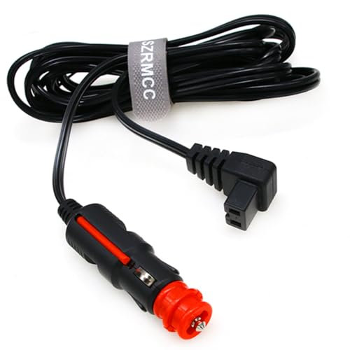 SZRMCC 12V/24V DC Cigarette Lighter Cable Portable Car Refrigerator Car Fridge Freezer Extension Power Cord Compatible with Alpicool,ICECO,Setpower 2m