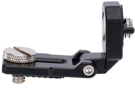 NICEYRIG Mini Folding 180°Tilt Mount Adapter with Ar-ri Locating Pins for Monitor/Battery/Wireless Transmission with 3/8-16 Ar-ri Locating Screws (Weight Capacity: 0.5 kg)