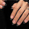 KQueenest 30 Pcs Black French Tip False Nails Short Medium Coffin, French Tip False Nails Short Ballerina, Custom Acrylic Fake Nails Set Natural Nude Full Cover Stick on Nail for Women Daily Wear