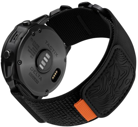 Bandletic Kompatibel mit Garmin Fenix 9/8 51mm/7X/7X Pro/6X Pro/5X Armband | 26mm Quick Fit Nylonarmband für Garmin Fenix 3/3 HR/Epix Pro 51mm/Tactix Delta Solar/Instinct 2X Solar 3 50mm/Enduro 3/2/1