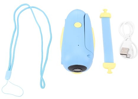 Cartoon-Camcorder, niedliche Flügelform, 1080P HD-Videokamera mit Filtern für und Mädchen im Alter von 3 bis 12 Jahren, ABS-Silikonmaterial, 2-Zoll-IPS-Bildschirm (Blau)