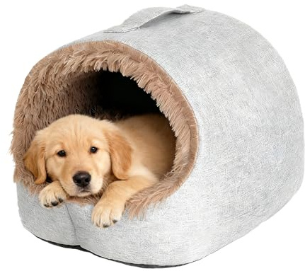 Semi-Enclosed Cat House - 45cm Closed Comfortable Pet Bed Soft Warm Sleeping Tent for | Indoor Sleeping Place for Cats and Dogs, Home, Dorm, C