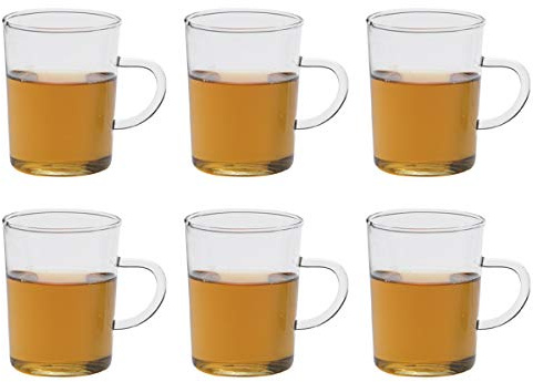 Trendglas Jena Teeglas mit Henkel 6-er Set, konisch, je 0,22 Liter
