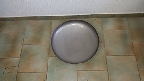 Czaja Edelstahl Klöpperboden Ø 55 cm aus rostfreiem Edelstahl, Feuerstelle, Feuerschale, Grill für Garten und Terrasse