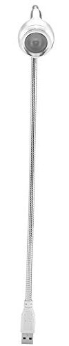 Bewinner USB LED Light Lamp for Computer Keyboard PC Notebook Laptop - 1W Long Flexible Neck Table Lamp, Good for Night Studying (Pure White)