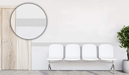 Oedim 3er-Pack Mosaik-Bordüre in Grau, 2 | 50 x 10 cm | Hergestellt aus Plexiglas 4 mm | Widerstandsfähiges und ökonomisches Material | Wandschutz |