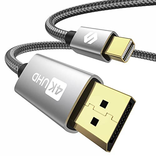 Silkland Mini DisplayPort auf Displayport 1m (4K@60Hz, 2K@165Hz), Mini DP auf DP Kabel Kompatibel mit MacBook Air(Vor 2018)/Pro(Vor 2016), iMac(Vor 2017), Mac Pro (2010-2013), Surface Pro und mehr