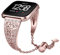 AISPORTS Kompatibel mit Fitbit Versa 2 Armband Frauen, Schlank Kristall Bling Glitzer Schmuck Diamant Ersatzband mit Metall Schnalle Ersatz Armband für Fitbit Versa 2/Fitbit Versa/Fitbit Versa Lite