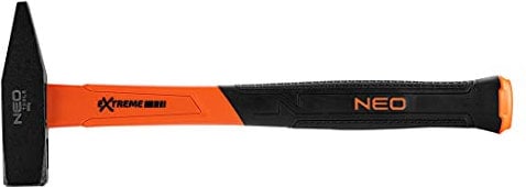 NEO TOOLS Schlosserhammer 300-2000g, Glasfasergriff, für Schlosser-, Tischler- und Blechschmiedewerkstatt