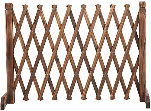 GXBCS Clôture Jardin Palissade Jardin Bois Massif décorer Contre Le Mur, il Peut déplacer Le Filet de Traction de Colonne télescopique de séparation de clôture de Piquet pour Les Jardins de la Cou