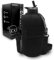 ShadowFit Half Gallon Water Bottles (74 ounce, 2.2 Liter) with Straw Lid Handle and Storage Sleeve - Large Jug Holder with Strap for Drinking during Workout and Exercise, Ninja Black