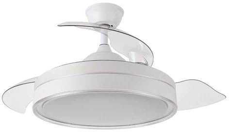 FABRILAMP Ventilador DC 72W 6120lm Blanco 3 Aspas 110° con Control Remoto, Temporizador y Memoria - Ideal para frescura y confort en espacios interiores.