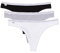 Lacoste Damen 8F1341 G-String, Noir/Blanc-Argent Chine, XS