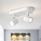 ANWIO LED Deckenstrahler 2 Flammig Dimmbar - Schwenkbar Strahler Deckenleuchte GU10 - Weiß Deckenlampe Strahler - Modern Wandstrahler Spotlight Lampe Innen Wohnzimmer (EUCS-LG11A)