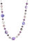 FULU AUTUMN Lange Perlenkette Damen Boho Lange Stein Kette Statement Schmuck Beste Freundin Geschenke(Purple)