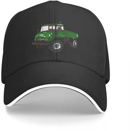 BEABAG Basecap Unimog Grün Baseballkappe Wandermütze Golf Bommelmütze Golfmütze Damen Herren