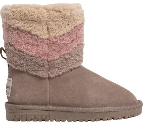 Pepe Jeans Diss Fur G, Stivali, Legno di Cedro Arancione Marrone, 36.5 EU