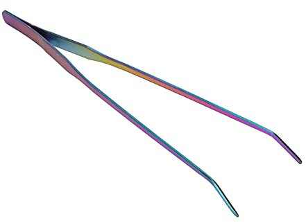 Pinzas de Acuario de 27 Cm de Acero Inoxidable, Pinzas Rectas Coloridas, Herramientas de Mantenimiento de Plantas de Acuario para Plantas Acuáticas de 10,6 Pulgadas, Pinzas de