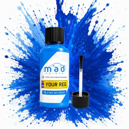 M.A.D MYLDAN AUTO DESIGN Custom Car Touch Up Paint by Registration Number - 30ml Precision Scratch Repair Kit Brush - UK Mixed Automotive Paint Pen for Exact Colour Match (PAINT & LACQUER)