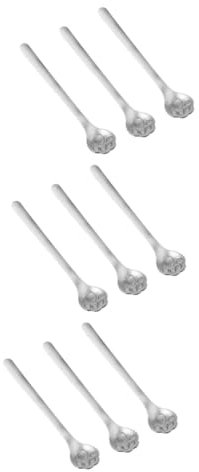 Cabilock 9 Pièces cuillère à griffes de chat cuillères à café passoire cuillère à café cuillère à glace cadeaux Noël cuillères en acier inoxydable cuillères à remuer Dessin animé décorer
