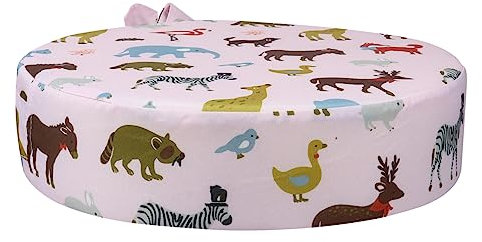 CIYODO 2pièces Coussin Rehausseur Rond pour Chaise Confortable Et Facile à Nettoyer pour Garçon Fille Et avec Fond Antidérapant pour Maintien Optimal