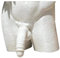 Body Form Pflanze Vase einzigartiger Pflanzer Penis Vase Dekor lustige männliche Körper Pflanzer Penis Pflanzer Blume Pot Hausgarten Dekor 4,7x5x3,9 Zoll Weiß