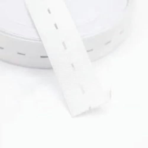 Banda elástica de punto con ojal de 30 yardas, 15/20/25/30 mm, para banda de goma Fiat, banda de cintura, cuerda elástica, accesorios de costura DIY, 25 mm, 30 yardas