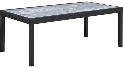 habitat et jardin Gartentisch ausziehbar aus Aluminium Lagos - 200/320 x 105 x 76 cm - Grau