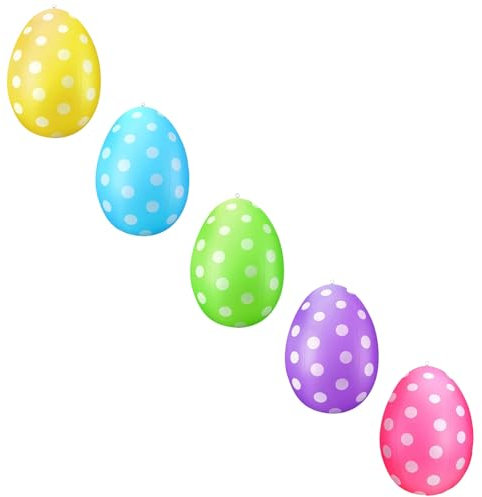 Ostereier Zum Aufhängen Draussen, Osterdekoration Ostereier XXL, 40Cm Ostereier Zum Aufhängen Outdoor Osterei Ei Dekoration Zu Ostern Frühlingsdeko Draußen Blau Grün Rosa Lila Gelb One Size