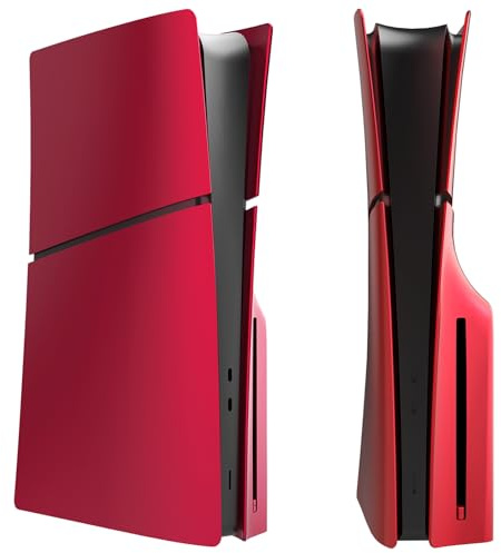 Sterj Co. Façade rouge PS5 compatible avec la console SLIM DISK