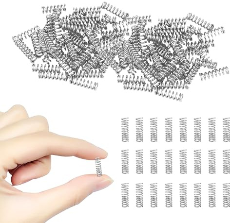 150 Stück Edelstahl Druckfeder 304 Stahlfeder 3mm | Metall Spiralfeder Druckfeder für Ersatz und Reparatur Außendurchmesser 10mm Länge