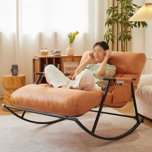 Doppel-Sofaliege mit Kissen, atmungsaktiver Schaukelstuhl für Schlafzimmer, Outdoor-Gartenliege mit Armlehnen, Zero Gravity Campingstuhl, ergonomisches Design