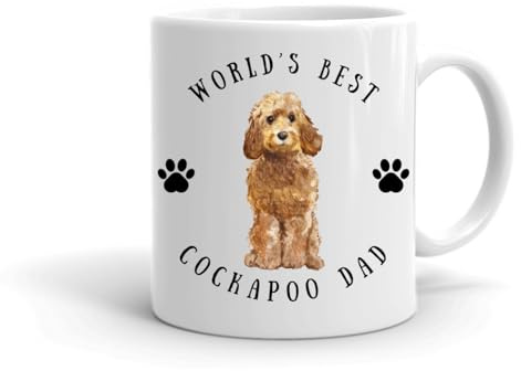 Forever Personal Designs Golden Honey Cockapoo World's Best Cockapoo Dad 11oz Mug