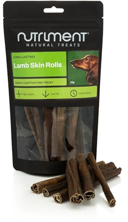 Natural Treats Lamb Skin Rolls (125g) Grain Free Long Lasting Dog Treats