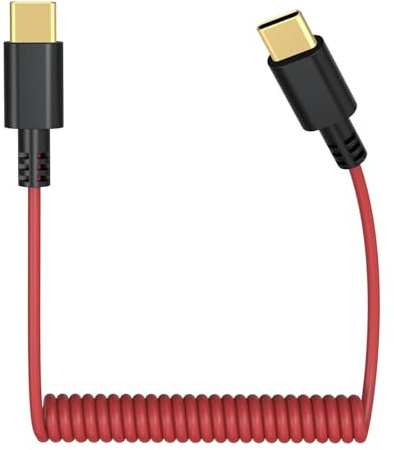 USB C auf USB C Mikrofonkabel Kompatibel mit DJI Mic Mini/Mic 2, Rode Wireless GO II, ME, Pro, Hollyland Lark M1, M2, 150, MAX, MAX Duo Audio-Patchkabel für iPhone 15/16, MacBook, Laptop,Smartphone