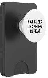 Student Lustig — Eat Sleep Learning Repeat PopSockets PopWallet für MagSafe